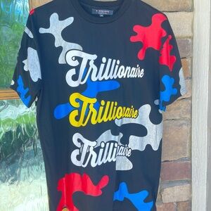 2 Trillionaire Mad City Graphic T-Shirt - Streetwear Camo Style - Size M / L
